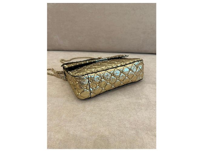 Valentino Garavani Rockstud Spike Borsa a Tracolla Pelle Oro D'oro - vista 8