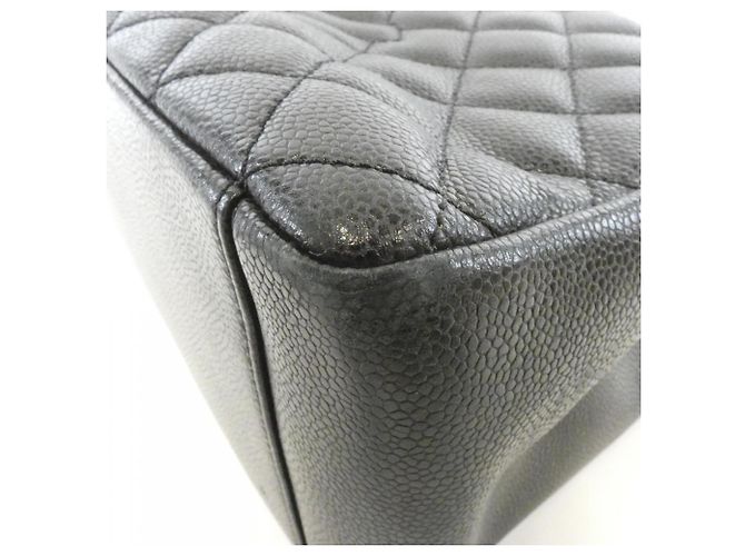 Borsa a tracolla Chanel 50995 in pelle di vitello granulata nera Nero - vista 3