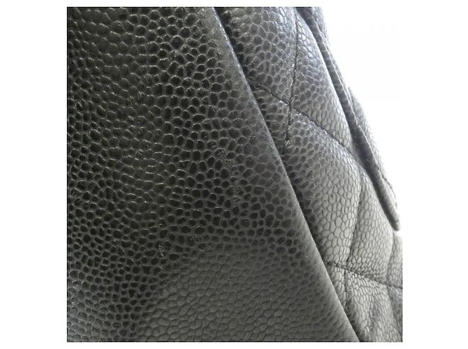 Borsa a tracolla Chanel 50995 in pelle di vitello granulata nera Nero - vista 4