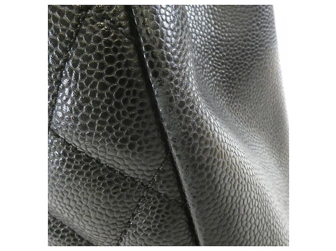 Borsa a tracolla Chanel 50995 in pelle di vitello granulata nera Nero - vista 5