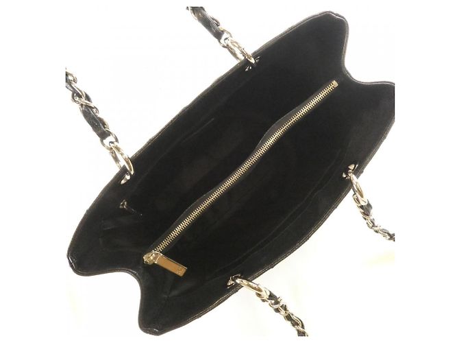 Borsa a tracolla Chanel 50995 in pelle di vitello granulata nera Nero - vista 7