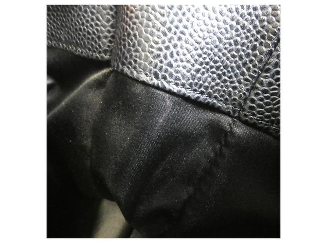 Borsa a tracolla Chanel 50995 in pelle di vitello granulata nera Nero - vista 9