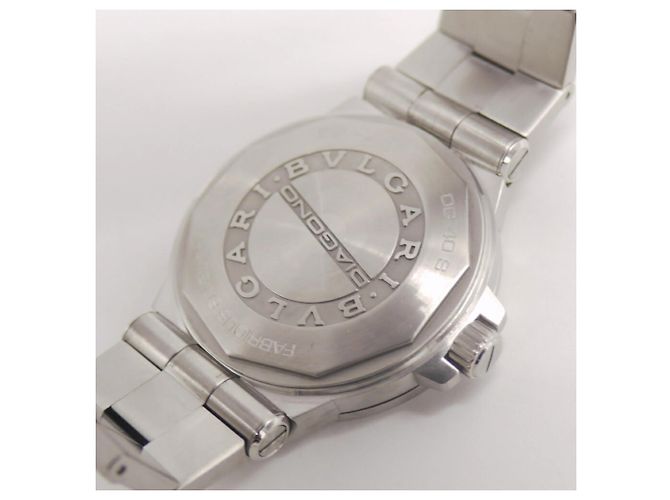 Bulgari Orologio BVLGARI Diagono Date DG40S Automatico con Quadrante Nero - vista 6