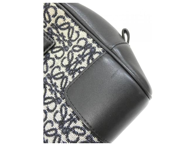 Borsa Loewe Amazona Square Nero Blu navy - vista 5