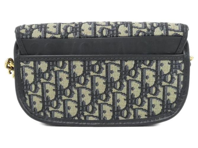Borsa a tracolla Christian Dior DIOR OBLIQUE Bobby East-West Blu - vista 2