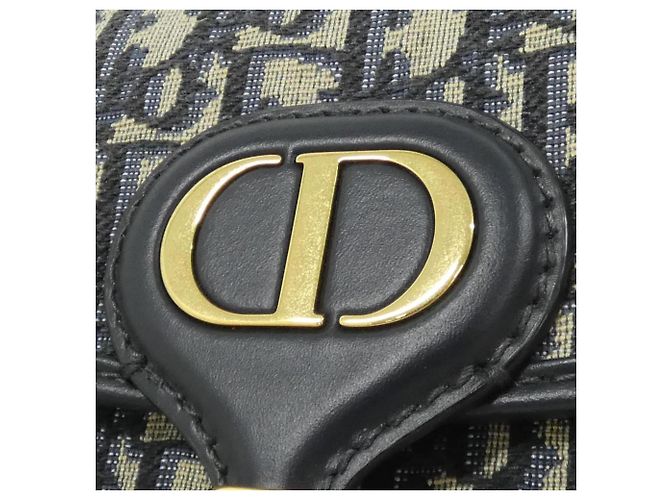 Borsa a tracolla Christian Dior DIOR OBLIQUE Bobby East-West Blu - vista 4