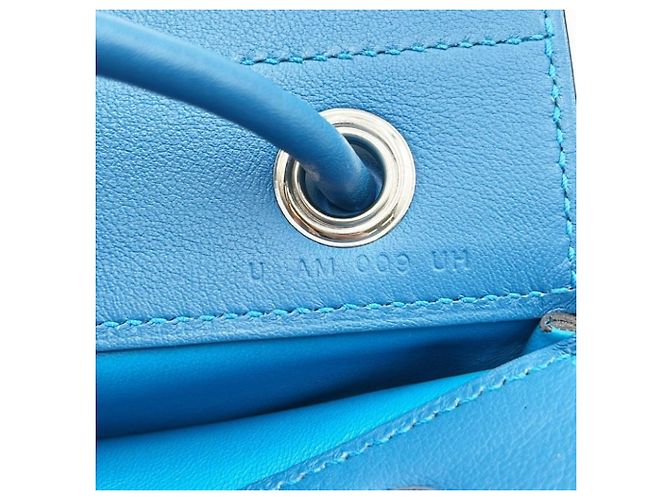 Borsa Aline Mini in pelle Swift blu di Hermès - vista 6