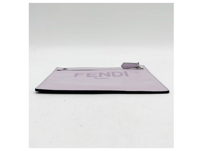 Bolsa Clutch FENDI Zucca Marrom Roxo - vista 3