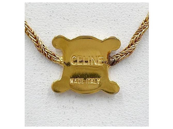 16 Céline Collana CELINE Macadam Gold Metal D'oro - vista 2