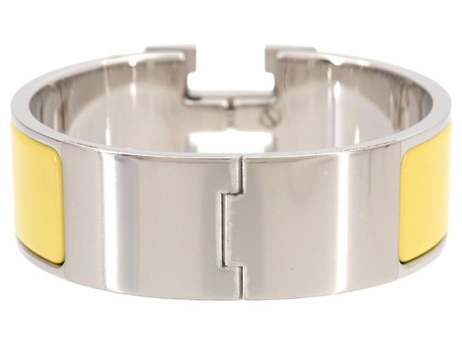 Hermès Pulsera Clic Clac H PM Hermes Plata Blanco Amarillo - vista 2