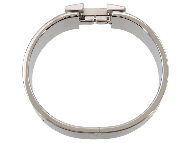 Hermès Pulsera Clic Clac H PM Hermes Plata Blanco Amarillo - vista 3