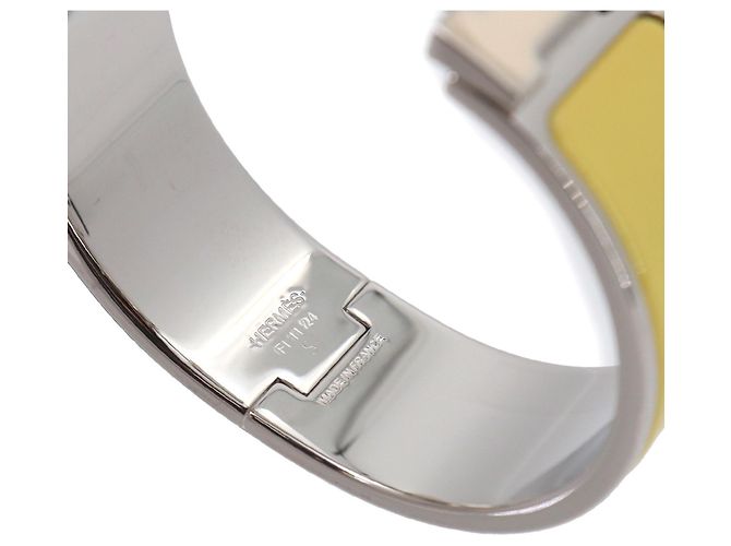 Hermès Pulsera Clic Clac H PM Hermes Plata Blanco Amarillo - vista 5