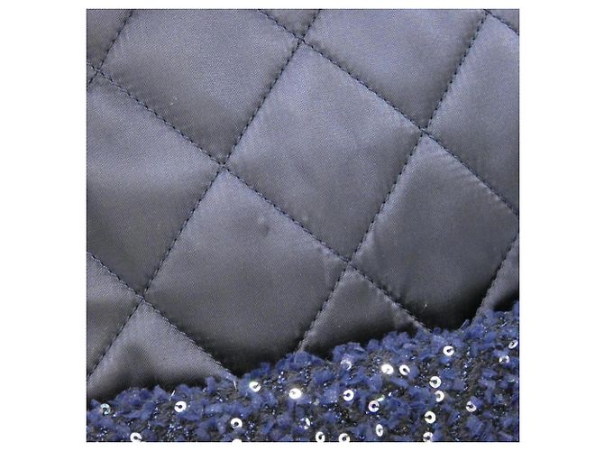 Zaino Chanel 91964 Navy Tweed Blu navy - vista 4