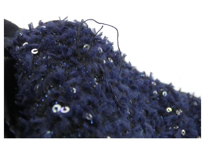 Zaino Chanel 91964 Navy Tweed Blu navy - vista 5