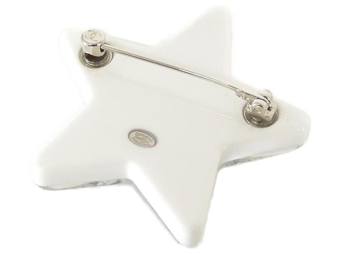 Spilla Chanel ABF137 Argento e Bianco - vista 2