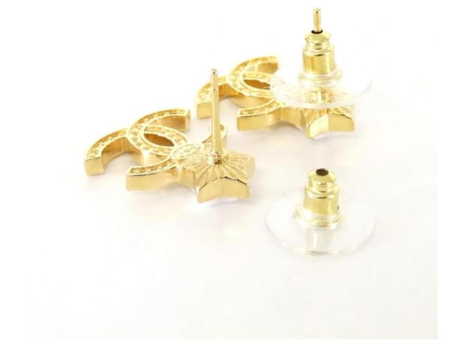 Orecchini a lobo Chanel ABC824 Bianco D'oro - vista 3
