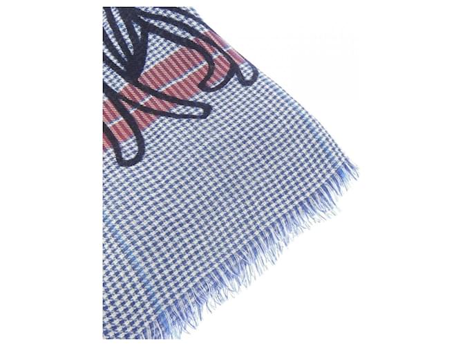 Sciarpa Louis Vuitton Etol Nemeth Blu navy - vista 2