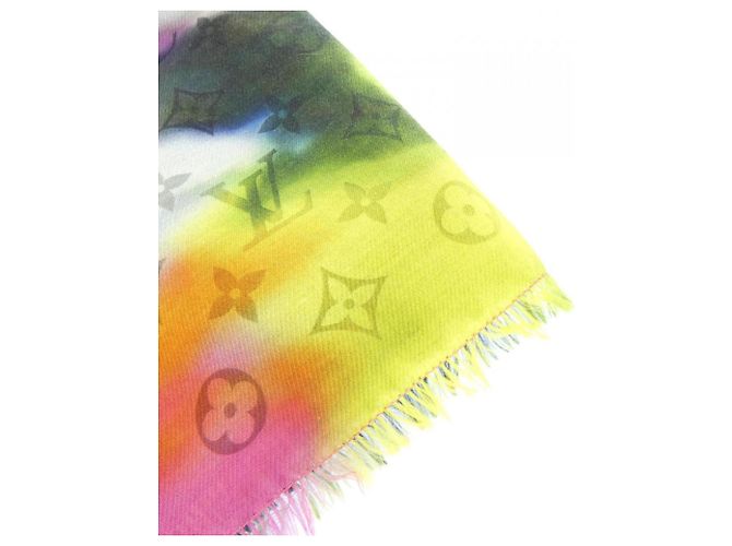 Sciarpa Etol Monogram RGB Louis Vuitton Rosa Verde Porpora - vista 2