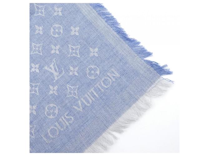 Stola Louis Vuitton Monogram Essential Blu - vista 2
