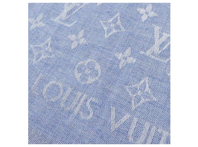Stola Louis Vuitton Monogram Essential Blu - vista 4
