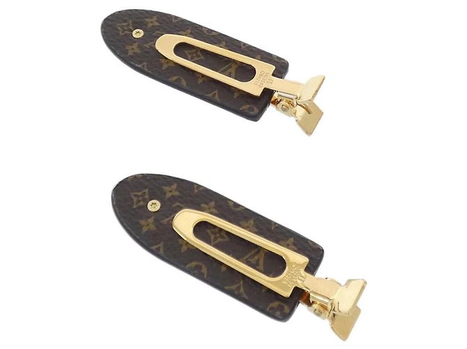 Set di mollettoni per capelli Monogram Louis Vuitton Marrone D'oro - vista 2