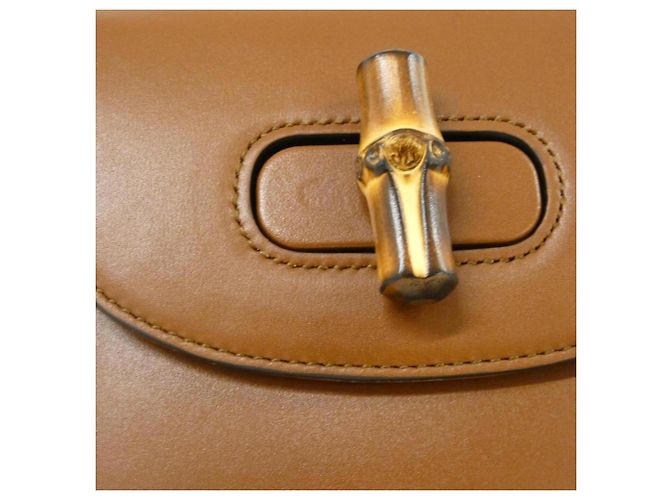 Borsa a mano Gucci in pelle marrone - vista 4