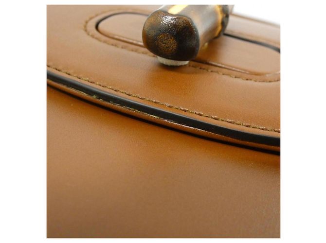 Borsa a mano Gucci in pelle marrone - vista 6