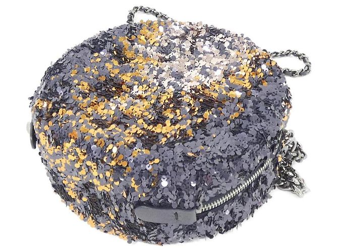 Borsa Chanel 57853 Navy Spangles Blu navy - vista 2