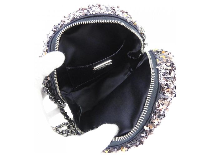 Borsa Chanel 57853 Navy Spangles Blu navy - vista 5