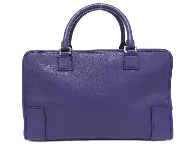 Borsa Amazona di Loewe in pelle viola Porpora - vista 2
