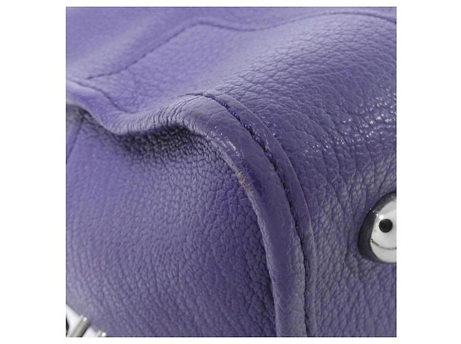 Borsa Amazona di Loewe in pelle viola Porpora - vista 3