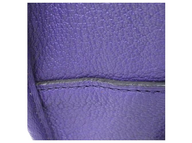 Borsa Amazona di Loewe in pelle viola Porpora - vista 4