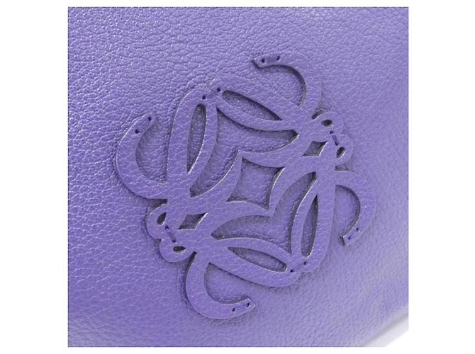 Borsa Amazona di Loewe in pelle viola Porpora - vista 5