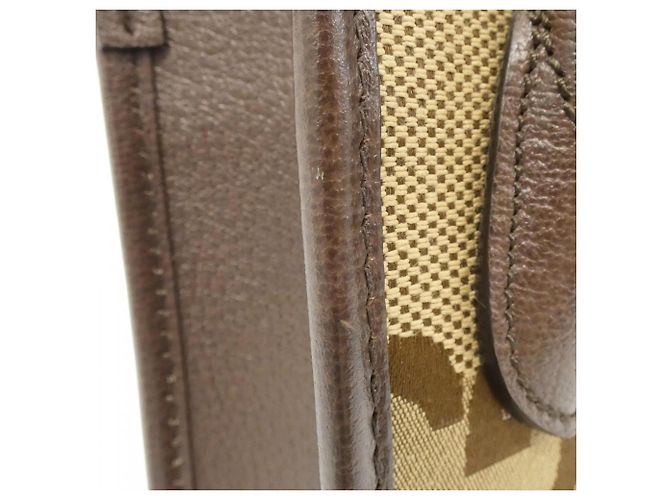Borsa Gucci GG Canvas Marrone - vista 3