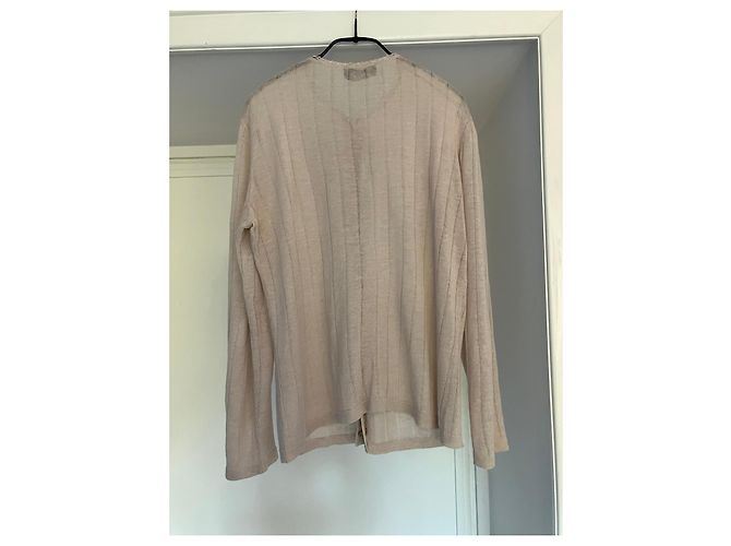 Autre Marque Annapurna Leinen-Cardigan Beige - Ansicht 2