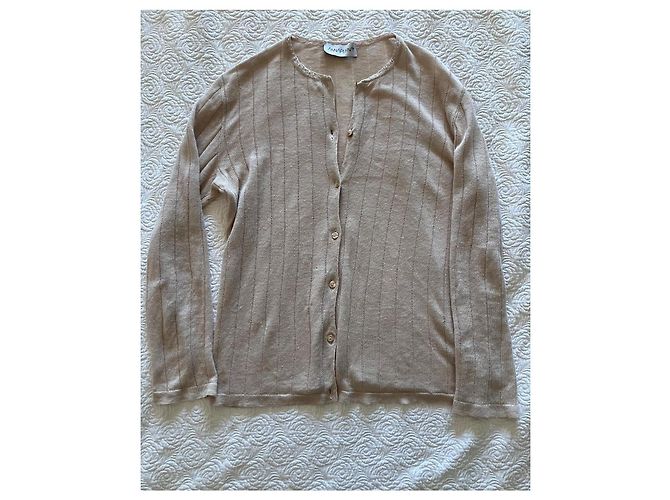 Autre Marque Annapurna Leinen-Cardigan Beige - Ansicht 5