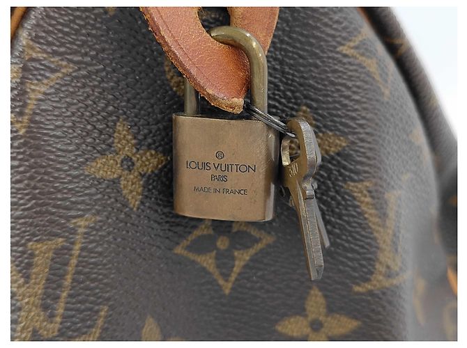 Borsa Louis Vuitton Speedy Monogram Canvas 30 Marrone - vista 7