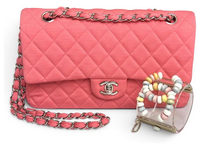 Bracciale rigido Chanel 14K Supermarket Lucite Multicolor CC Candy Rosa Bianco Multicolore Verde Arancione Grigio Giallo Blu chiaro - vista 15