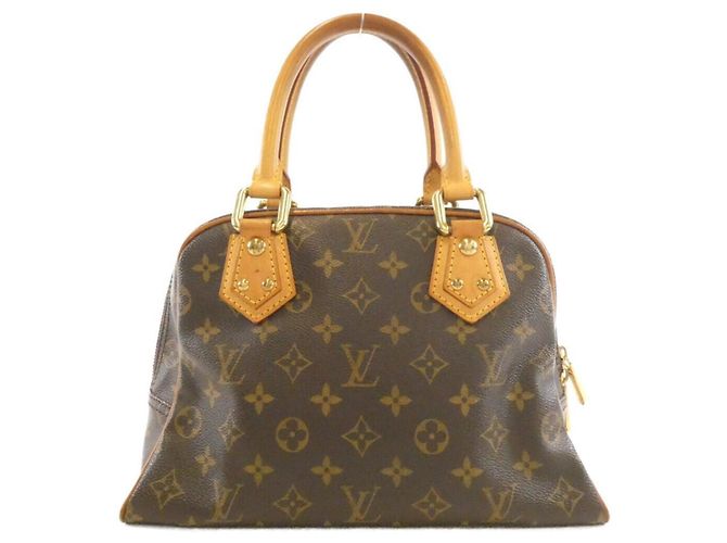 Borsa Louis Vuitton Monogram Manhattan PM Marrone Monogramma - vista 2