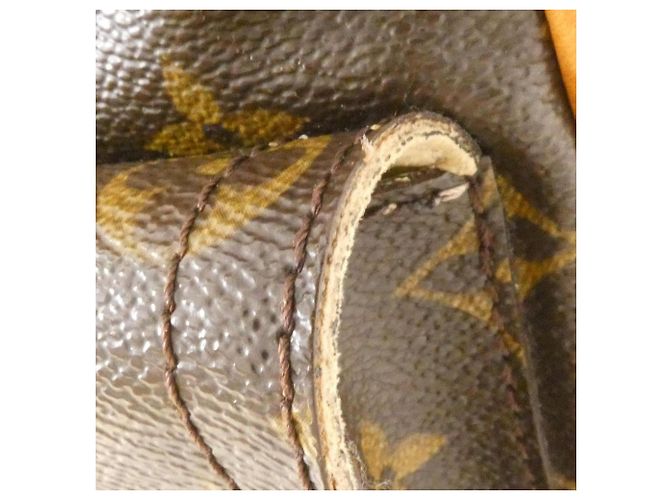 Borsa Louis Vuitton Monogram Manhattan PM Marrone Monogramma - vista 4