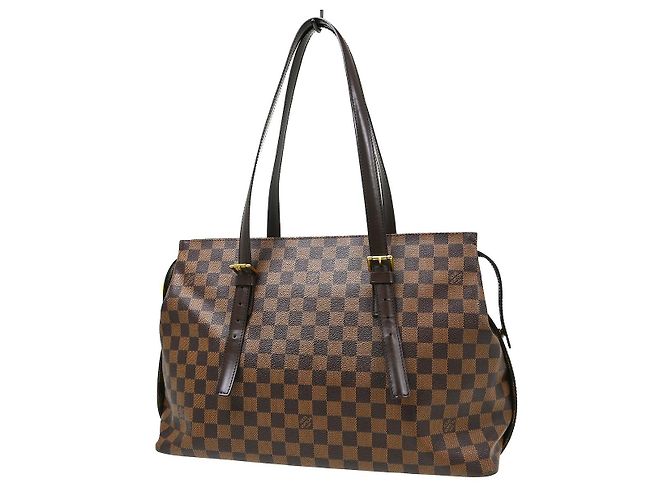 Borsa Louis Vuitton Chelsea Damier Marrone - vista 2