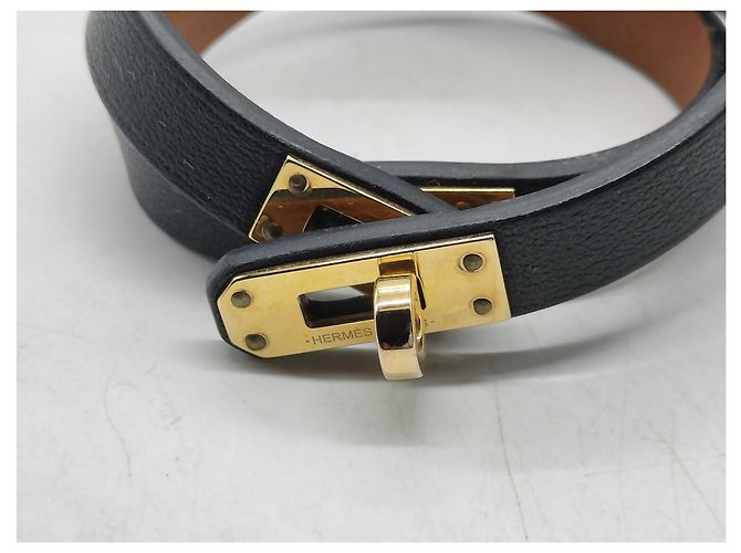 Hermès Bracciale Kelly Double Tour Hermes in pelle Mini - vista 3