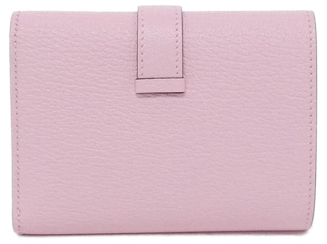 Cartera Combinada Hermès Bearn Rosa - vista 2