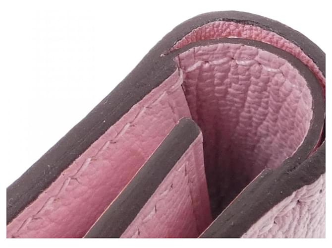 Cartera Combinada Hermès Bearn Rosa - vista 3