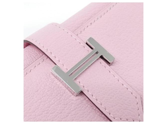 Cartera Combinada Hermès Bearn Rosa - vista 4