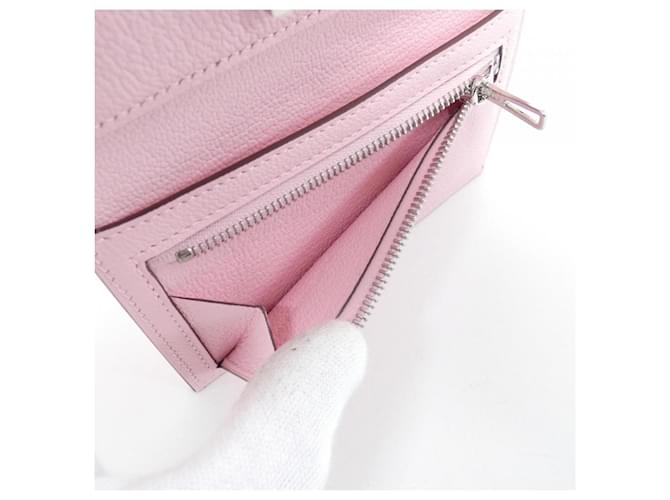 Cartera Combinada Hermès Bearn Rosa - vista 8