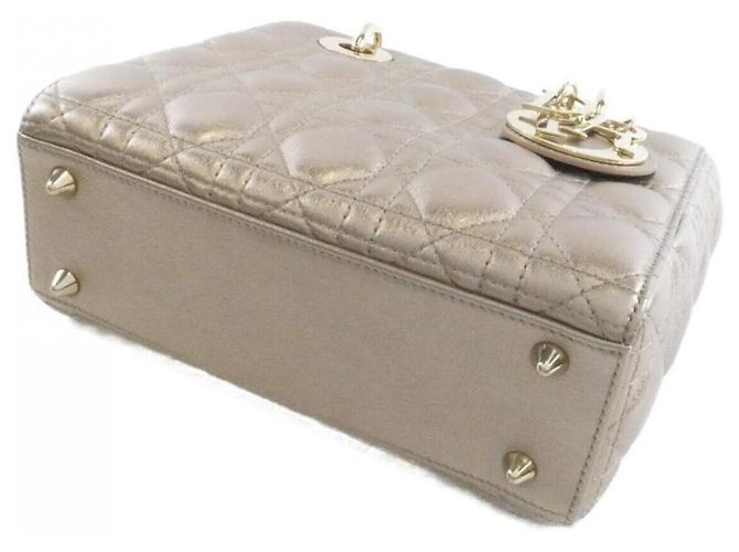 Christian Dior MY ABCDIOR Lady Borsa a mano piccola D'oro - vista 3