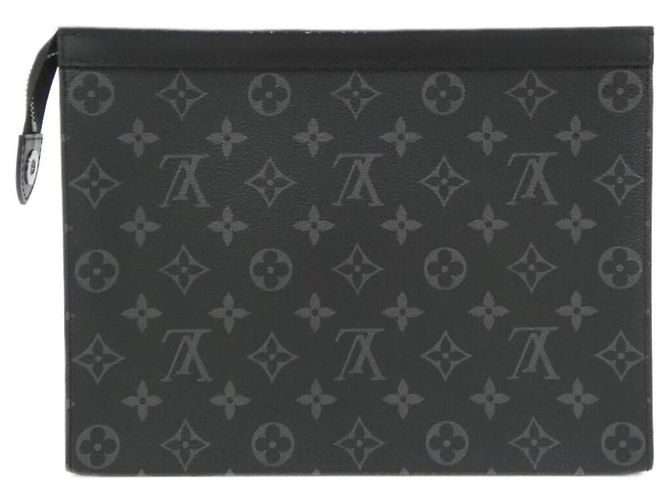 Louis Vuitton Monogram Eclipse Pochette Voyage MM Nero - vista 2