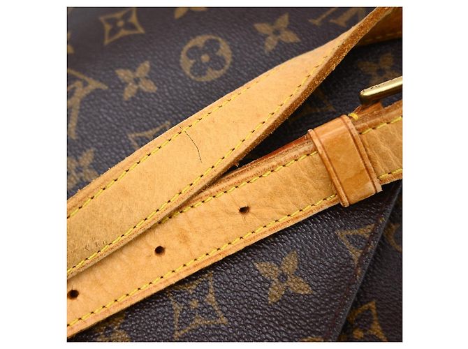 Borsa Musette Salsa Louis Vuitton in tela Monogram GM Marrone - vista 6
