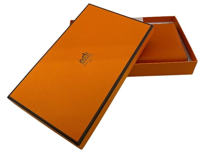Hermès Cartera larga bi-fold Hermes en Orange Naranja - vista 13